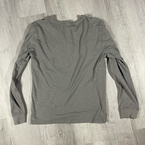 Tecovas Henley Long Sleeve Shirt Small Mens Grey Western Rodeo Cowboy Cotton #O - Picture 5 of 8